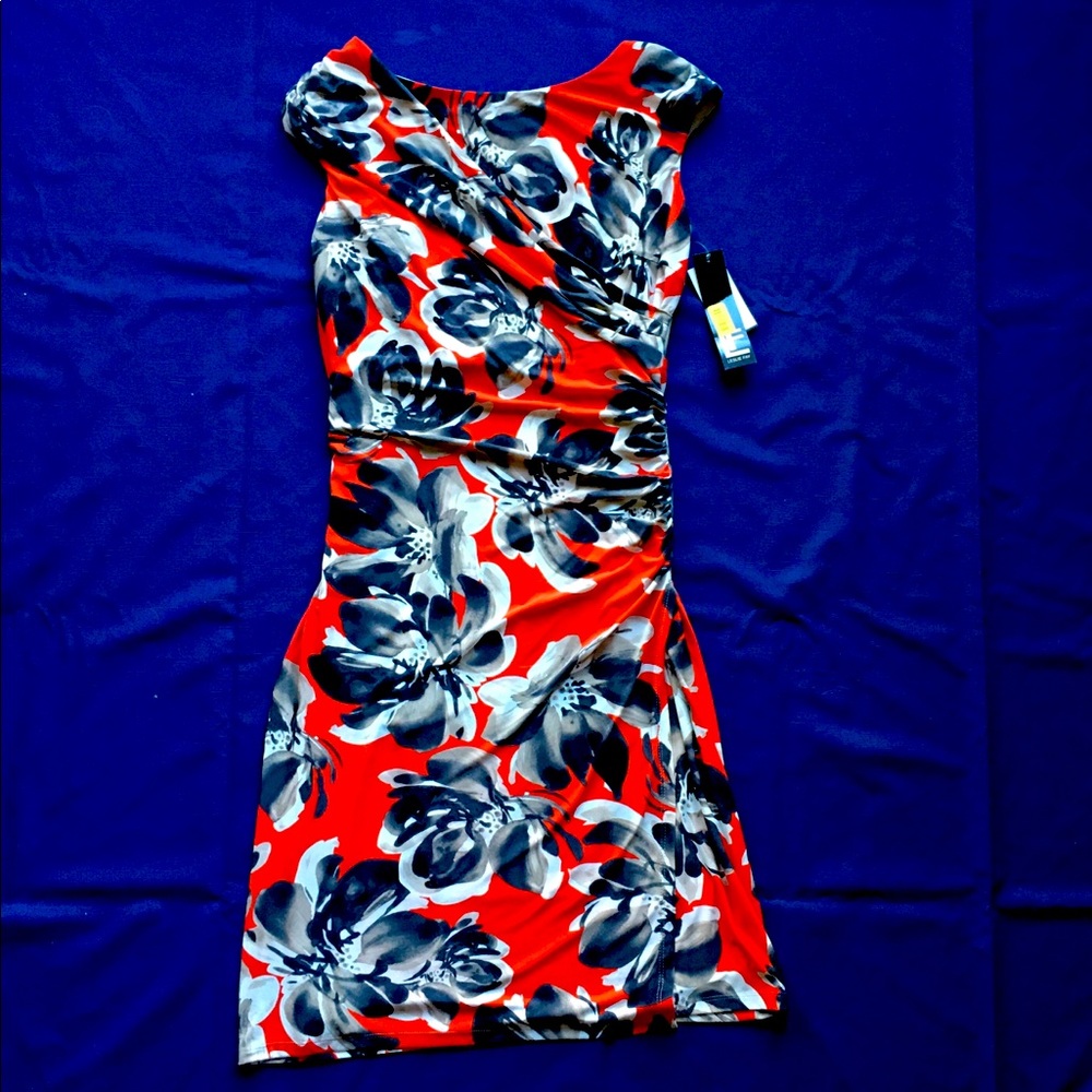 Casual Dress Stamp Poliéster Leslie Fay Size 6